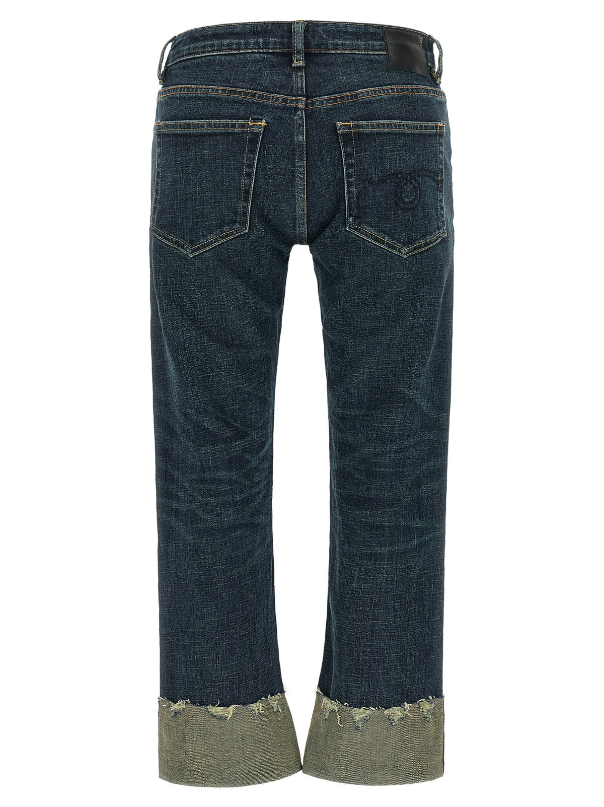 R13 Blue Cotton Straight-Leg Jeans