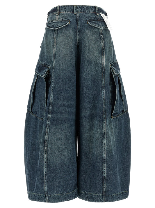 R13 Blue Cotton Jeans Denim