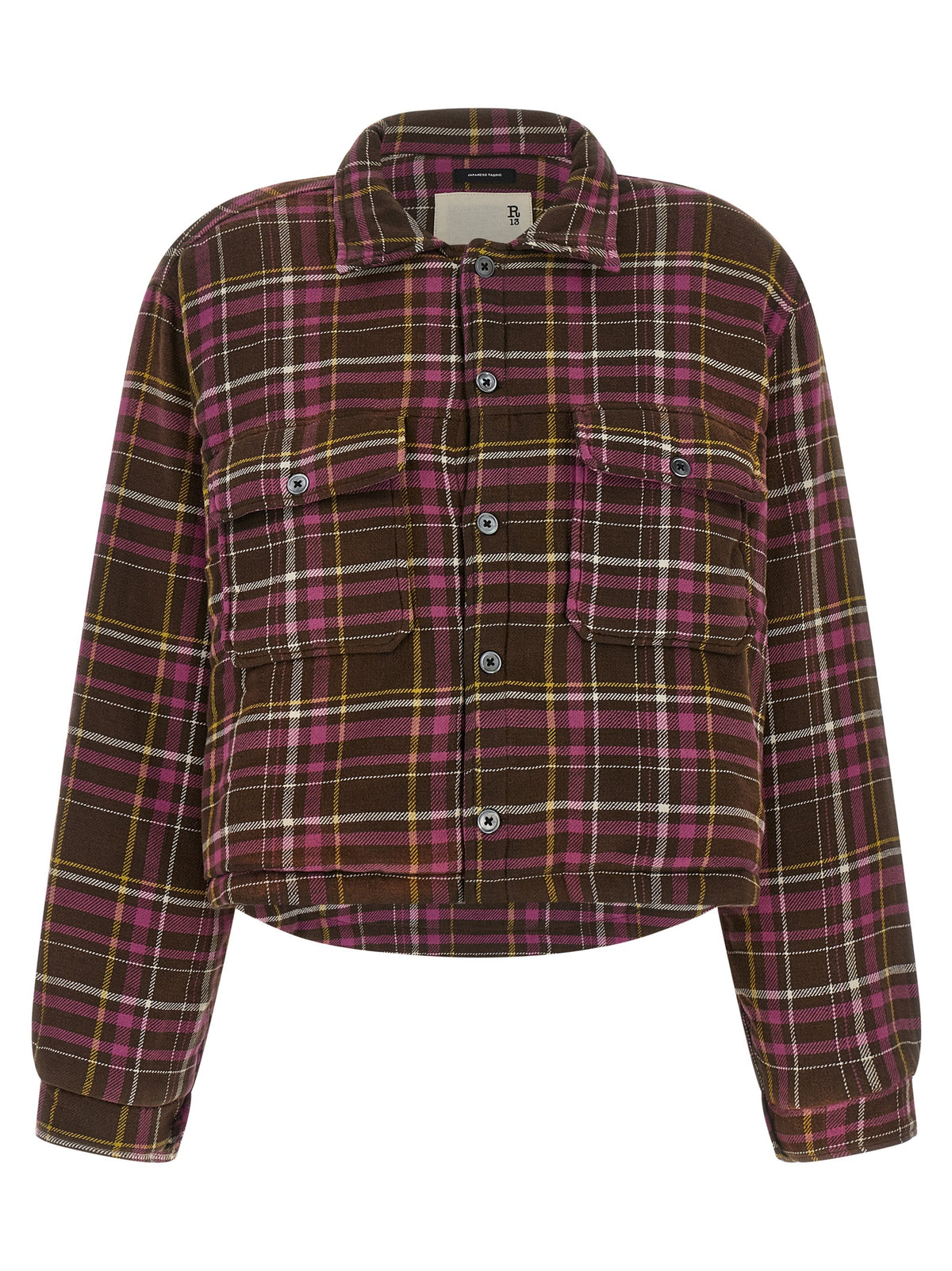 R13 Brown Cotton Shell Jacket