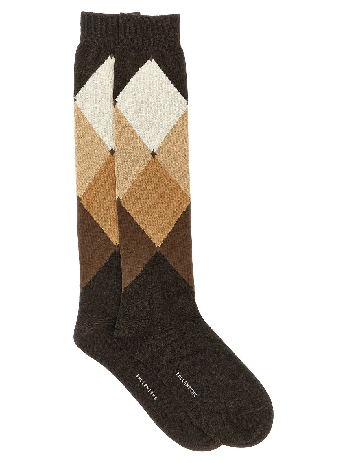 Ballantyne Brown Cotton Socks