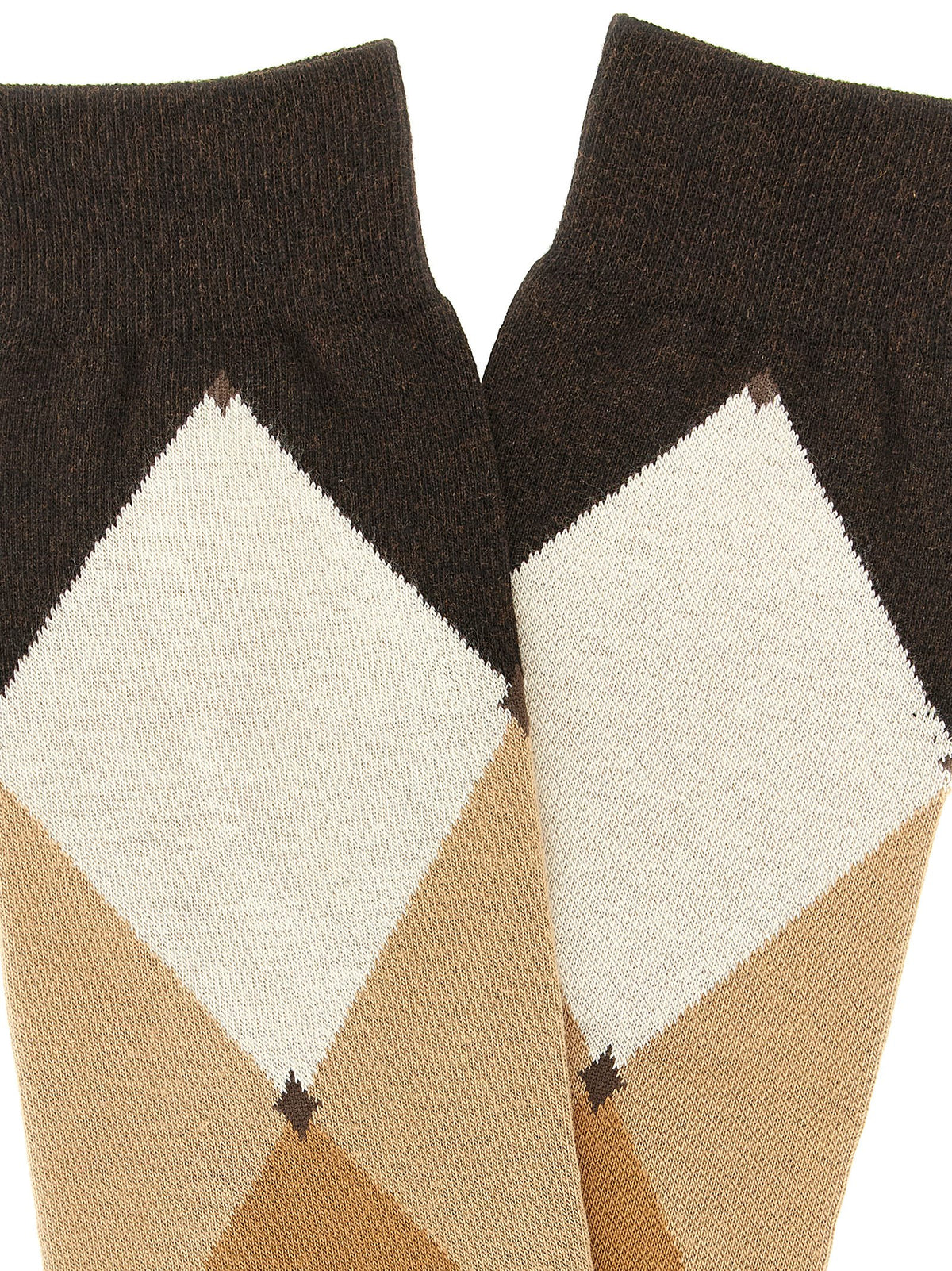 Ballantyne Brown Cotton Socks