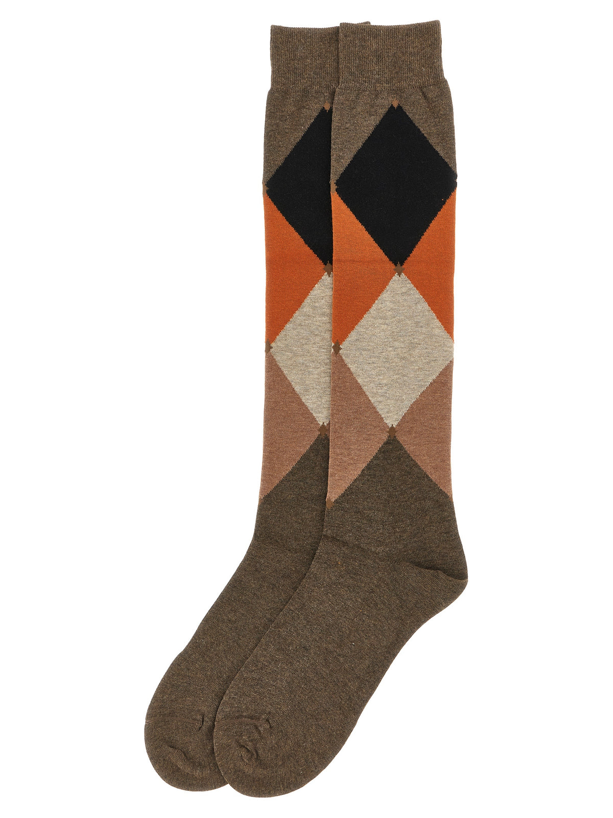 Ballantyne Brown Cotton Socks