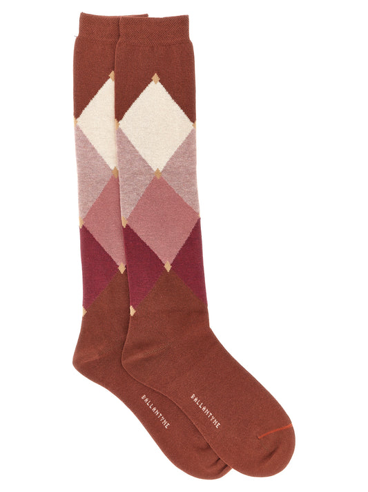 Ballantyne Red Cotton Socks