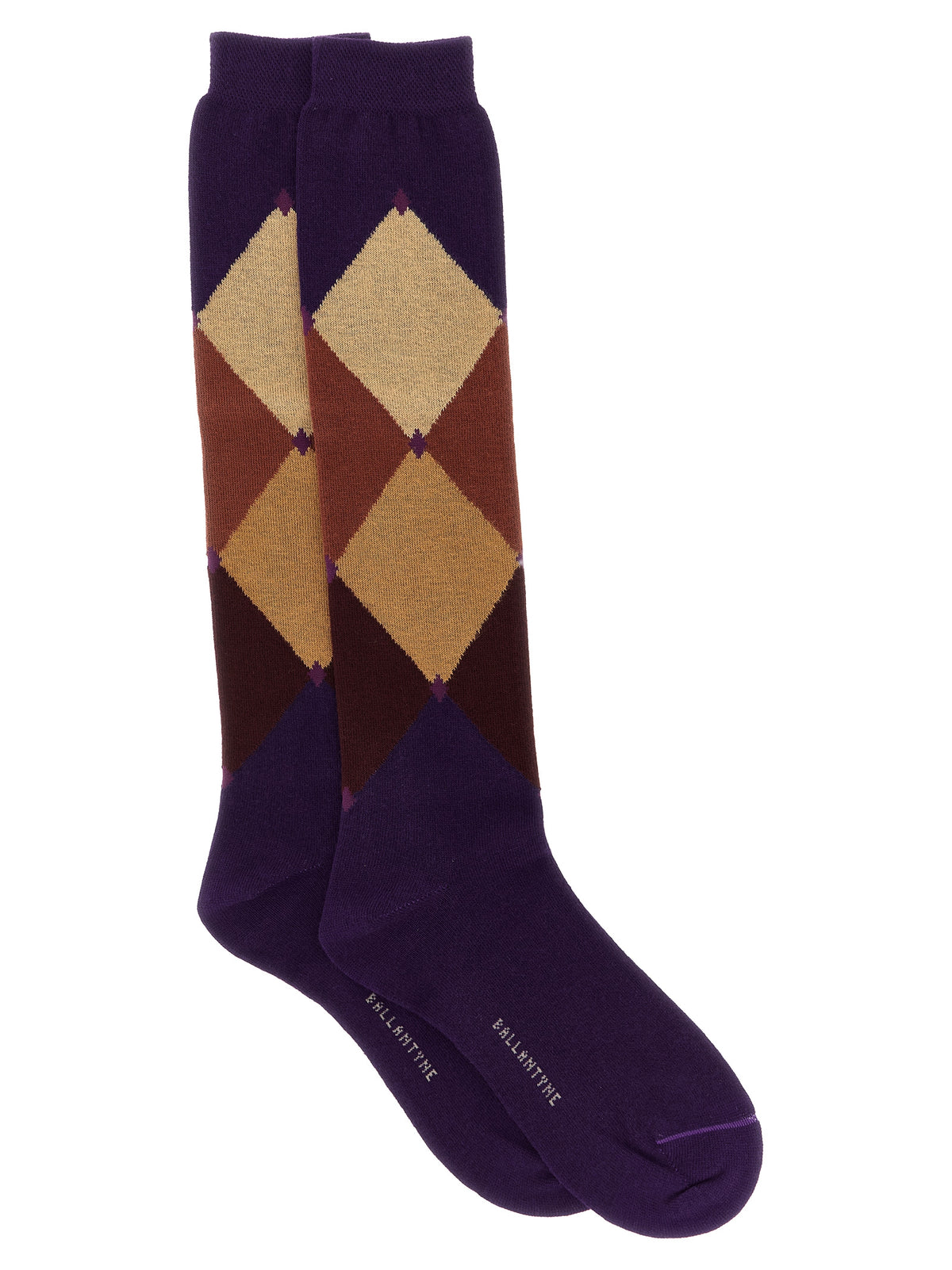 Ballantyne Purple Cotton Socks