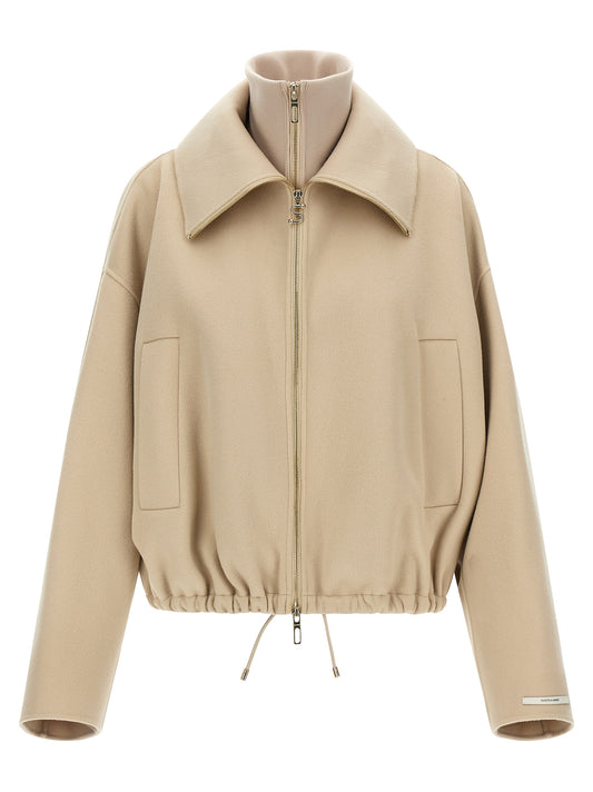 Sportmax Beige Wool Bomber