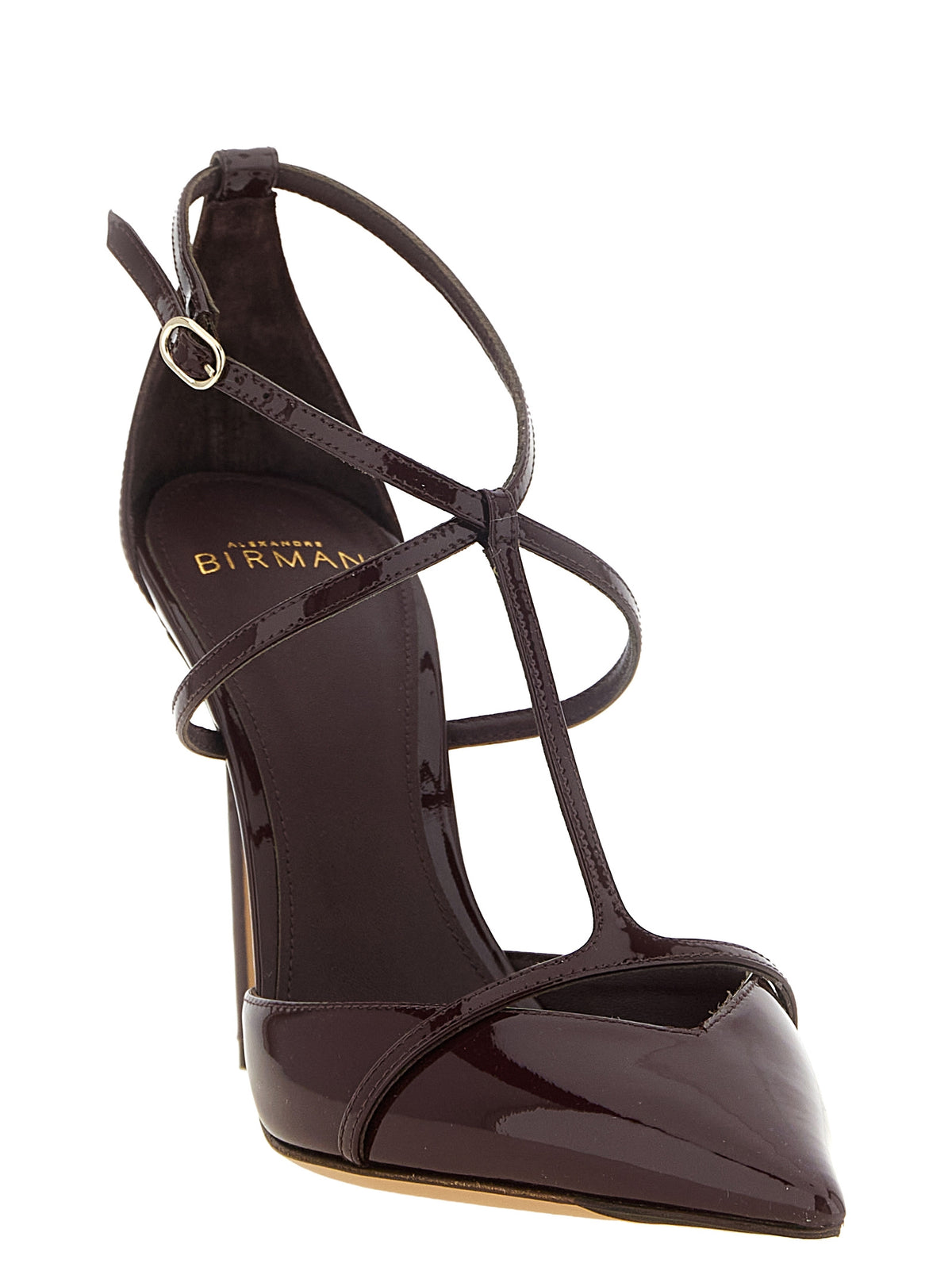 Alexandre Birman Bordeaux Calfskin High Heel Pumps