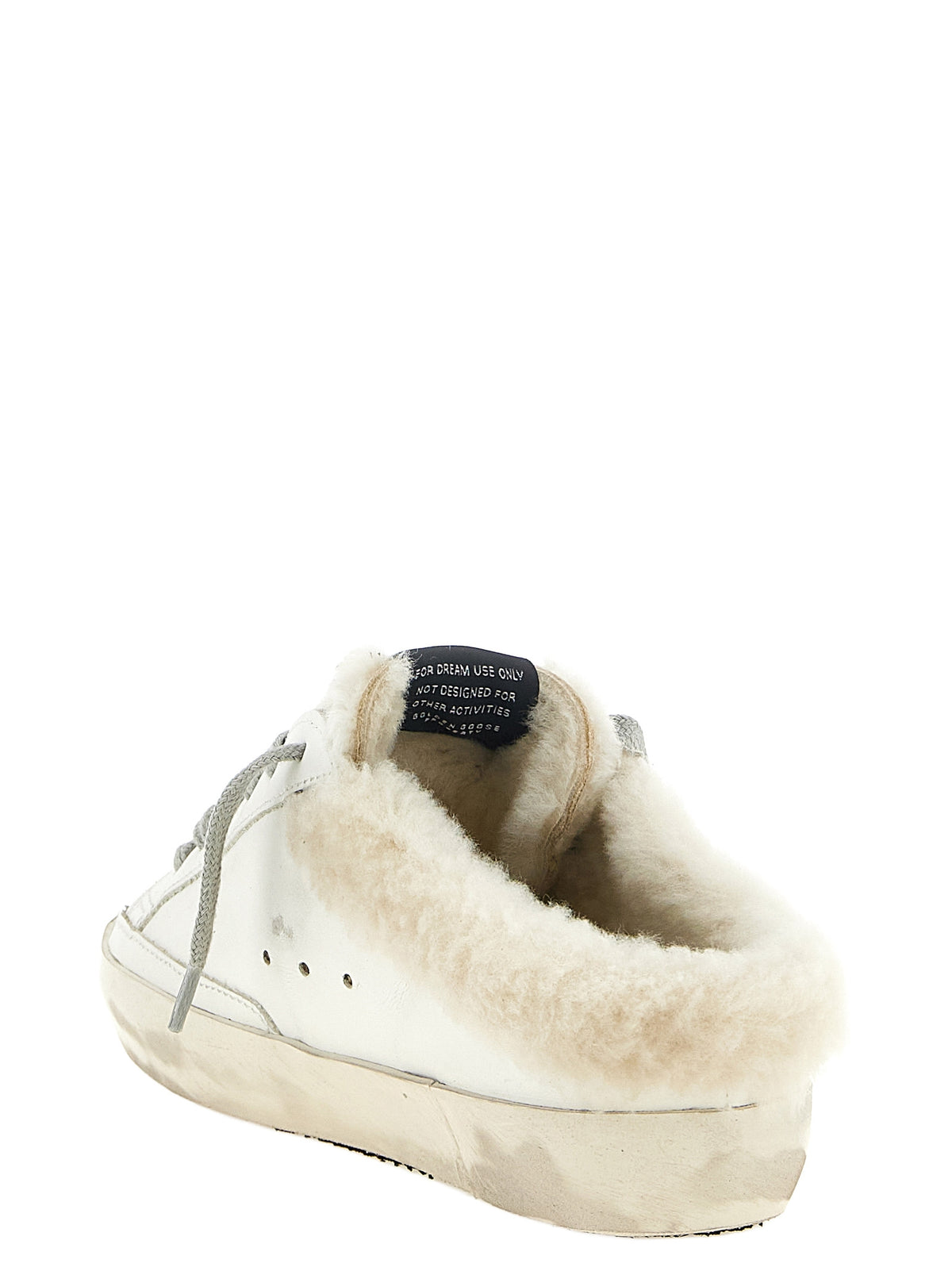 Golden Goose White Leather Slides