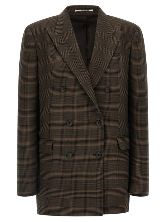 Tagliatore Brown Virgin Wool Blazer