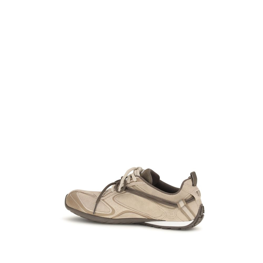 Balenciaga Beige Suede Leather Athletic Sneakers