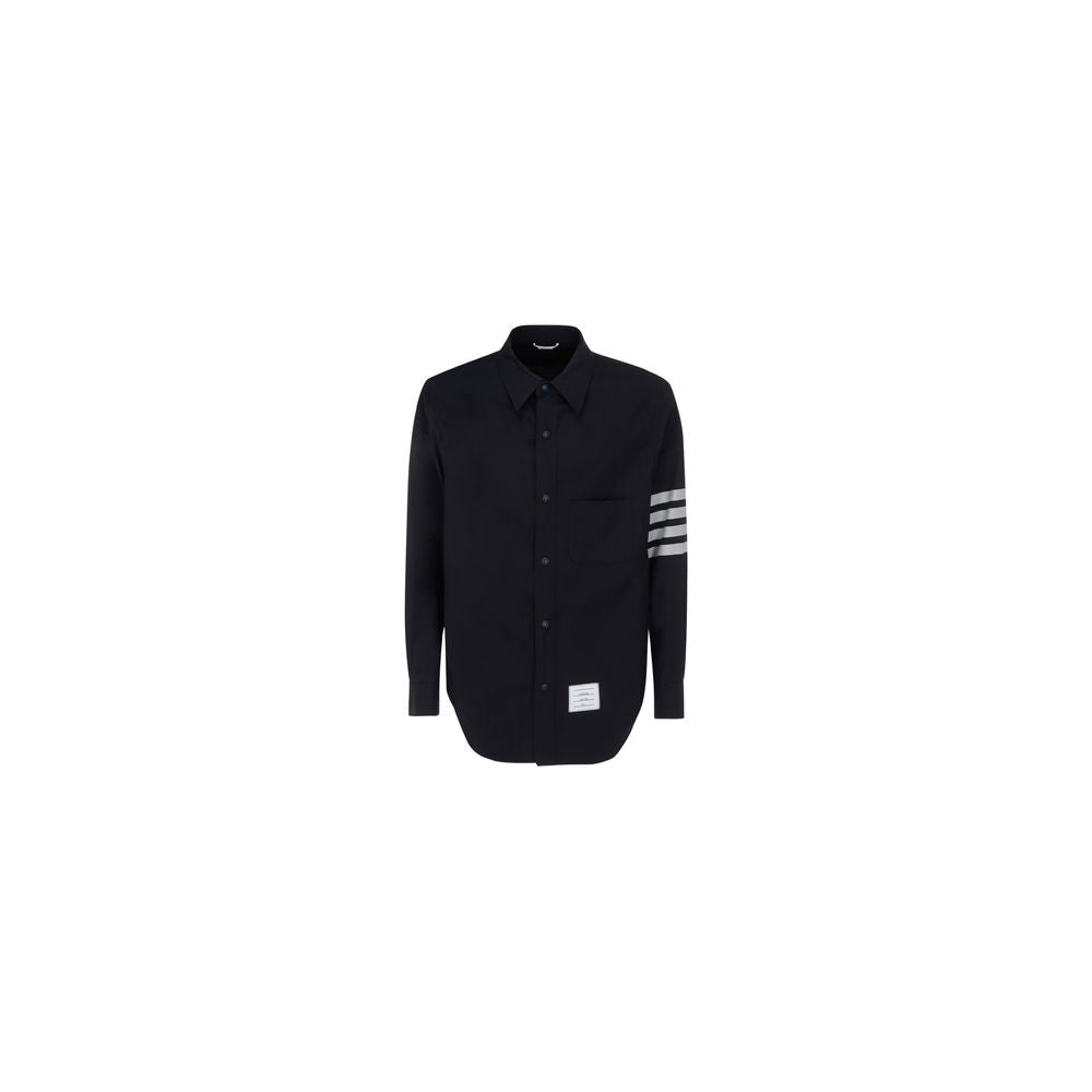 Thom Browne Blue Wool Oves Aries Dress Shirt