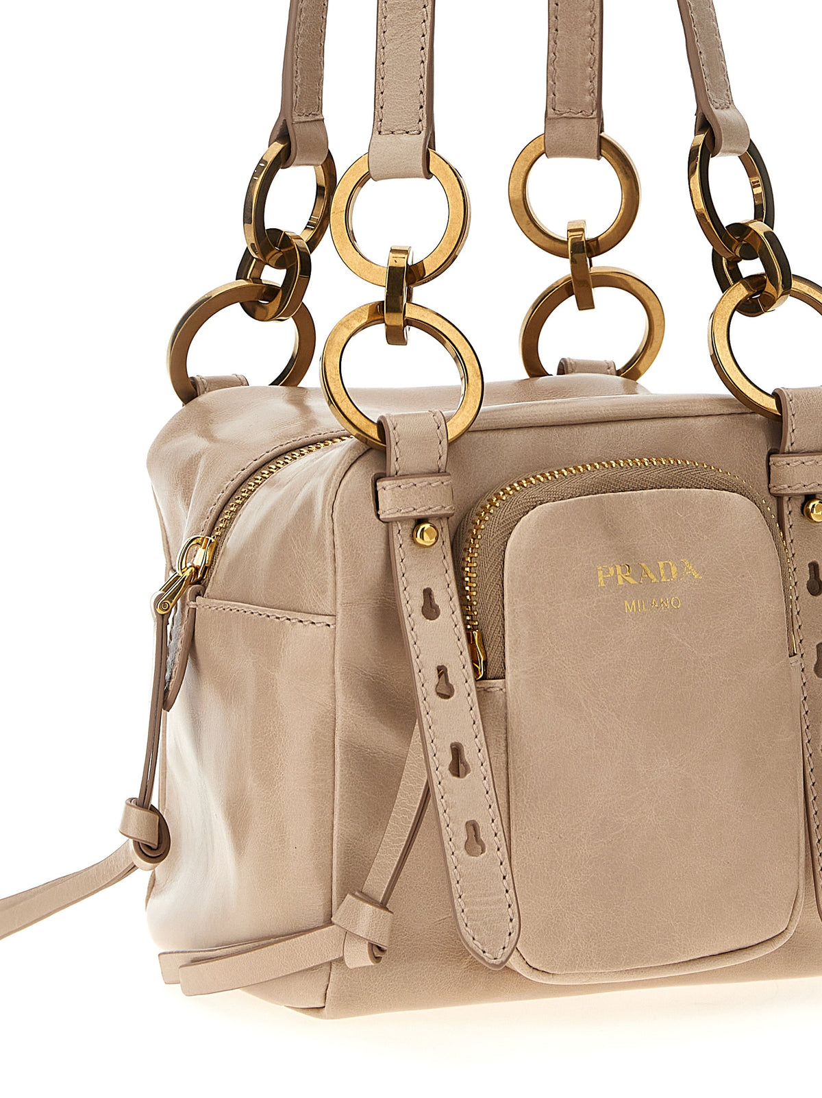 Prada Multicolor Calfskin Handbag