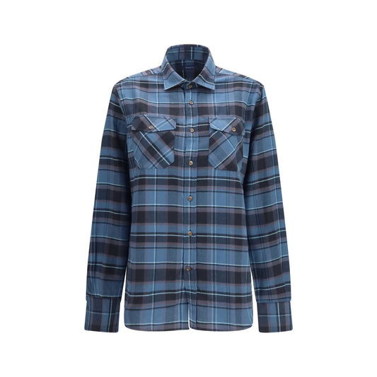 Deperlu Blue Cotton Shirt