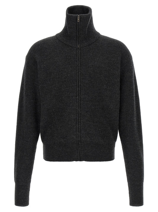Lemaire Gray Wool Cardigan