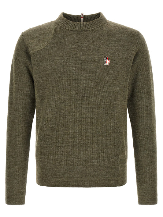 Moncler Grenoble Bicolor Virgin Wool Cardigan