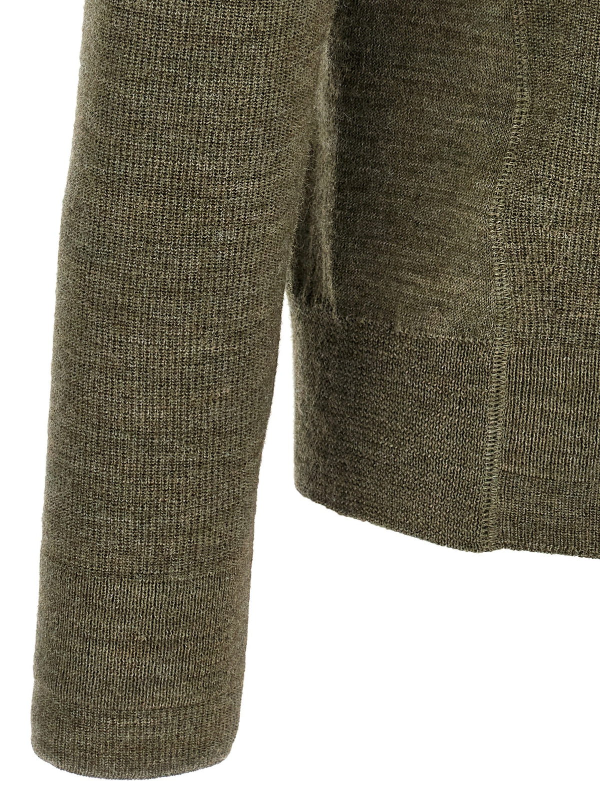 Moncler Grenoble Bicolor Virgin Wool Cardigan