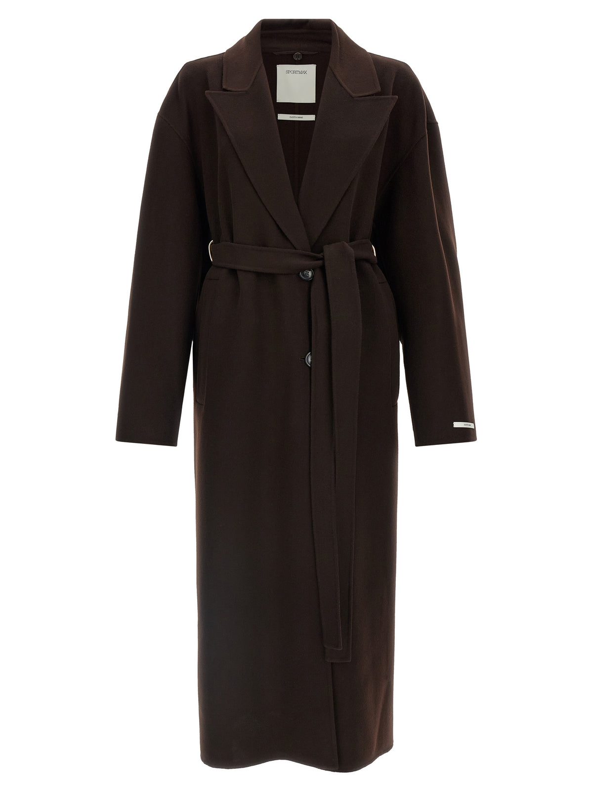 Sportmax Brown Wool Coat