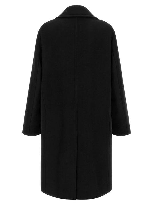 Fendi Black Virgin Wool Coat