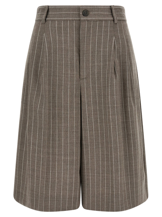 P.A.R.O.S.H. Brown Virgin Wool Bermuda Shorts