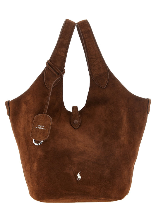 Polo Ralph Lauren Brown Cowhide Tote Bag