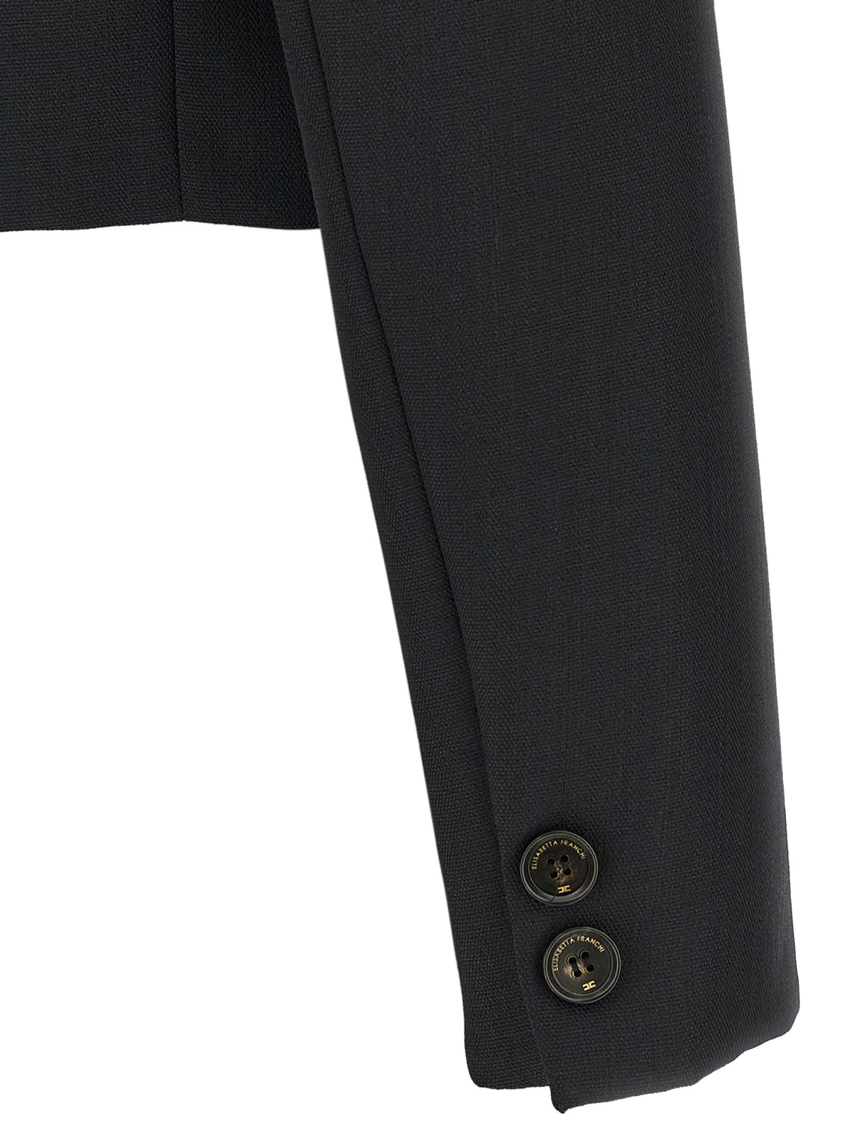 Elisabetta Franchi Black Virgin Wool Blazer