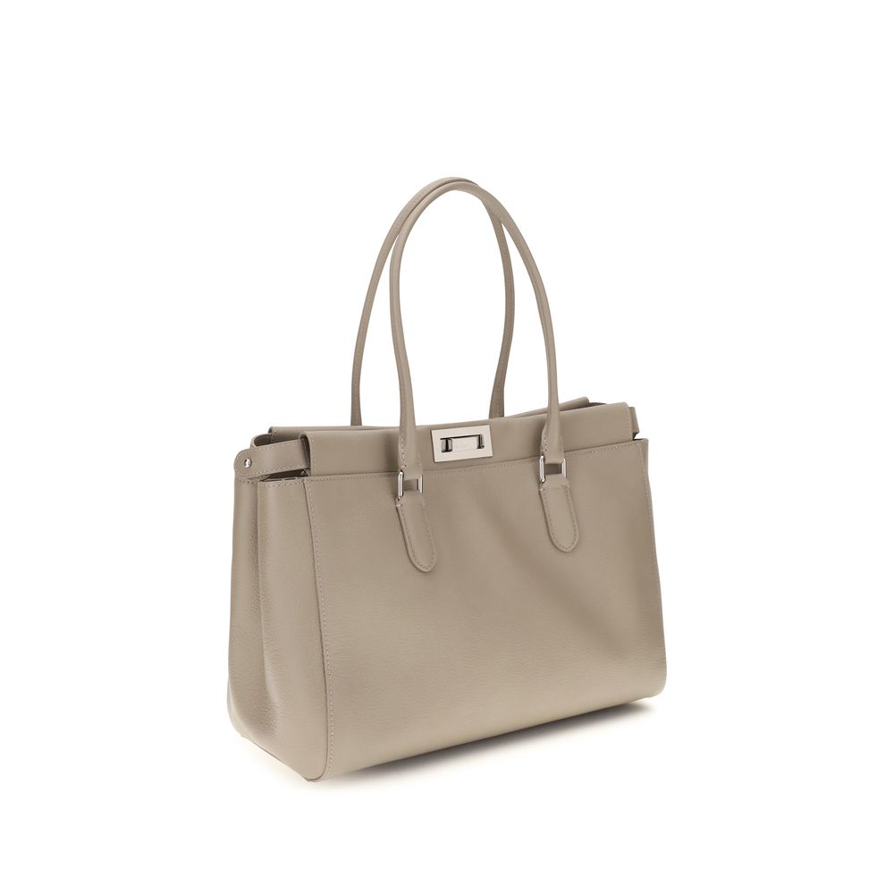Fendi Beige Calf Leather Bos Taurus Shoulder Bag