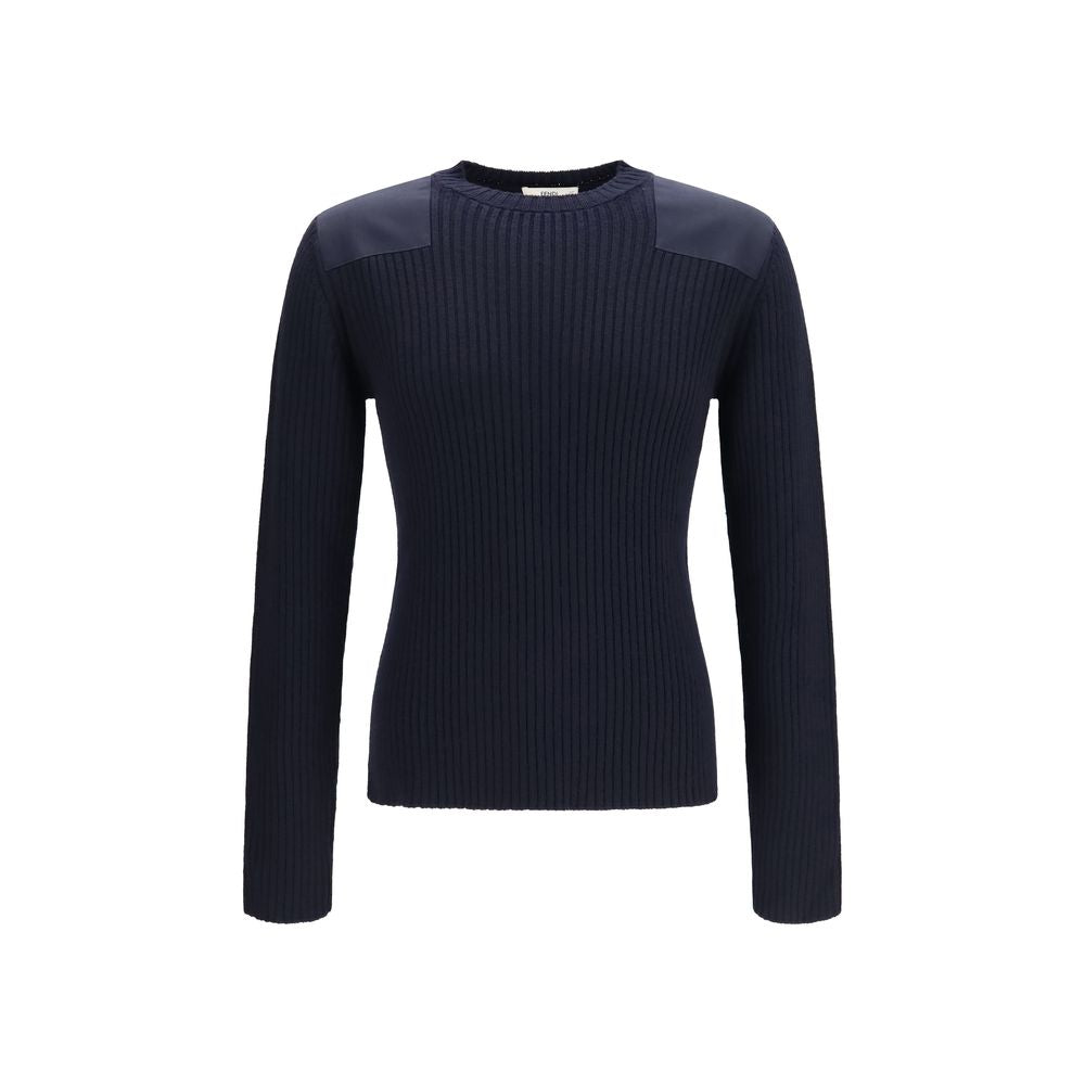 Fendi Blue Wool Oves Aries Sweatshirt