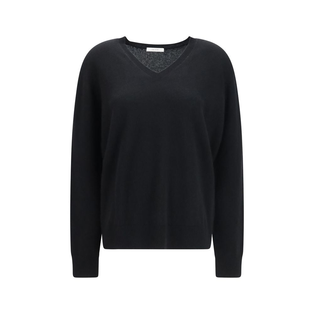 The Row Black Cashmere Sweater