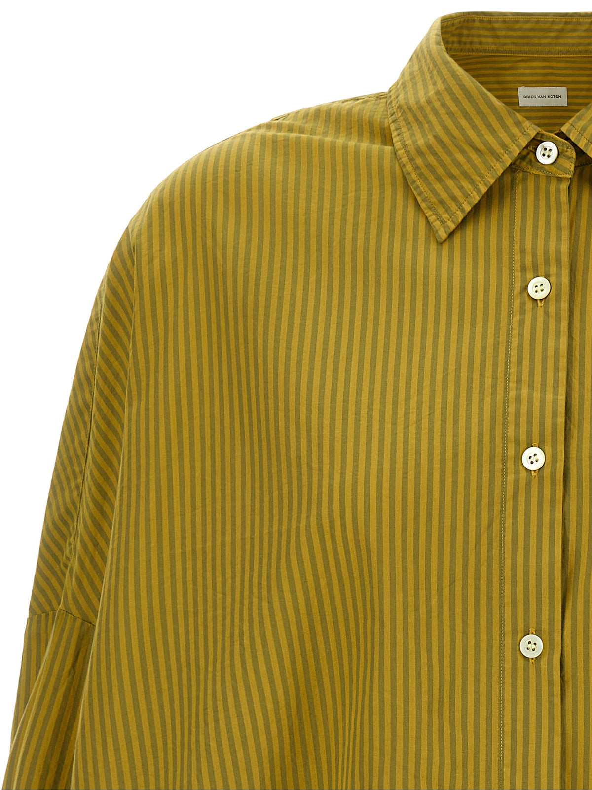 Dries Van Noten Bicolor Cotton Blouse