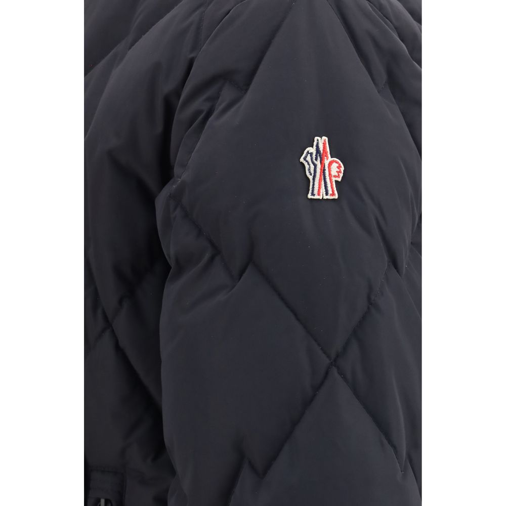 Moncler Grenoble Black Goose Down Full-Length Jacket