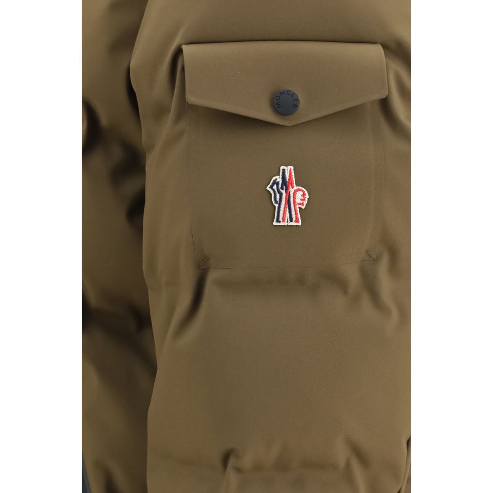 Moncler Grenoble Brown Goose Down Full-Length Jacket
