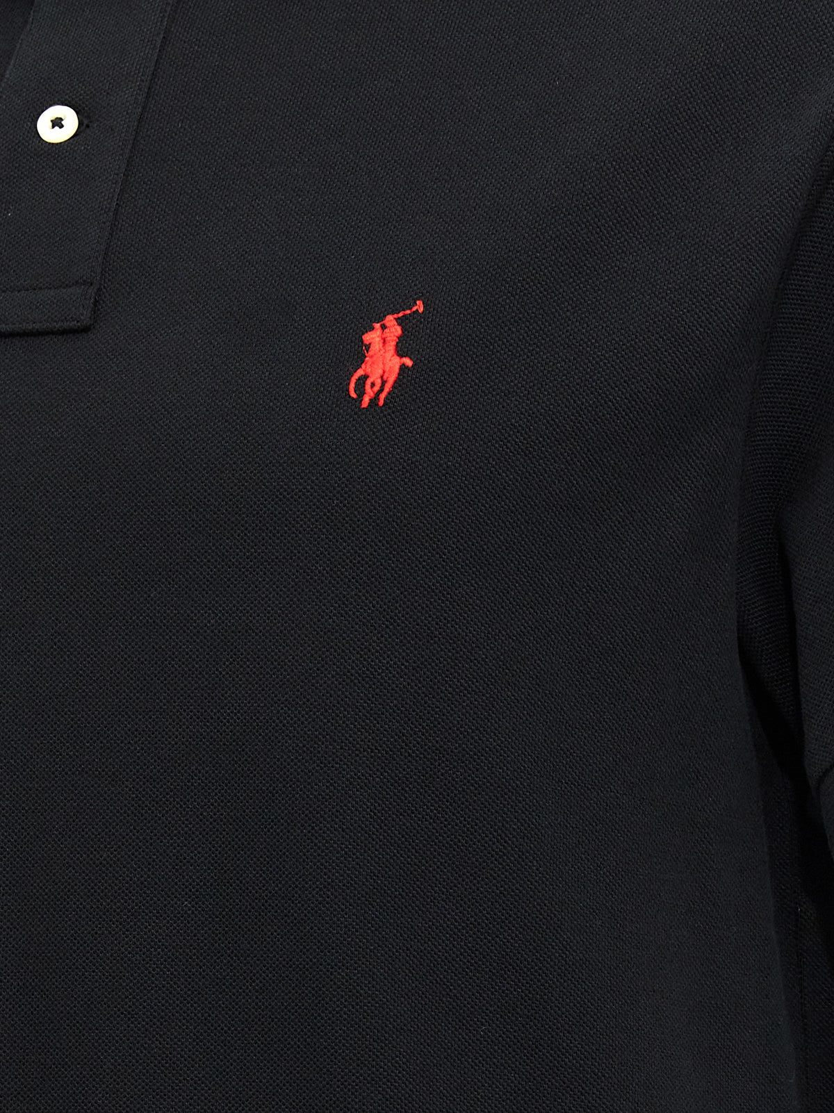 Polo Ralph Lauren Black Cotton Polo Shirt