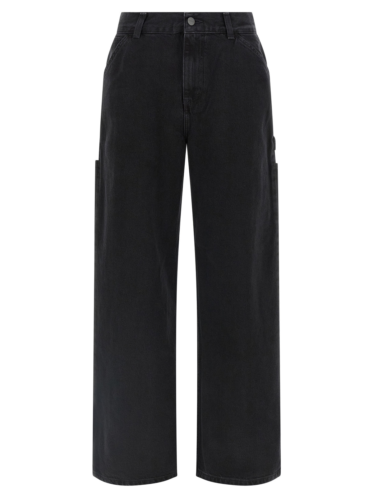 Carhartt Wip Black Cotton High-Waisted Jean
