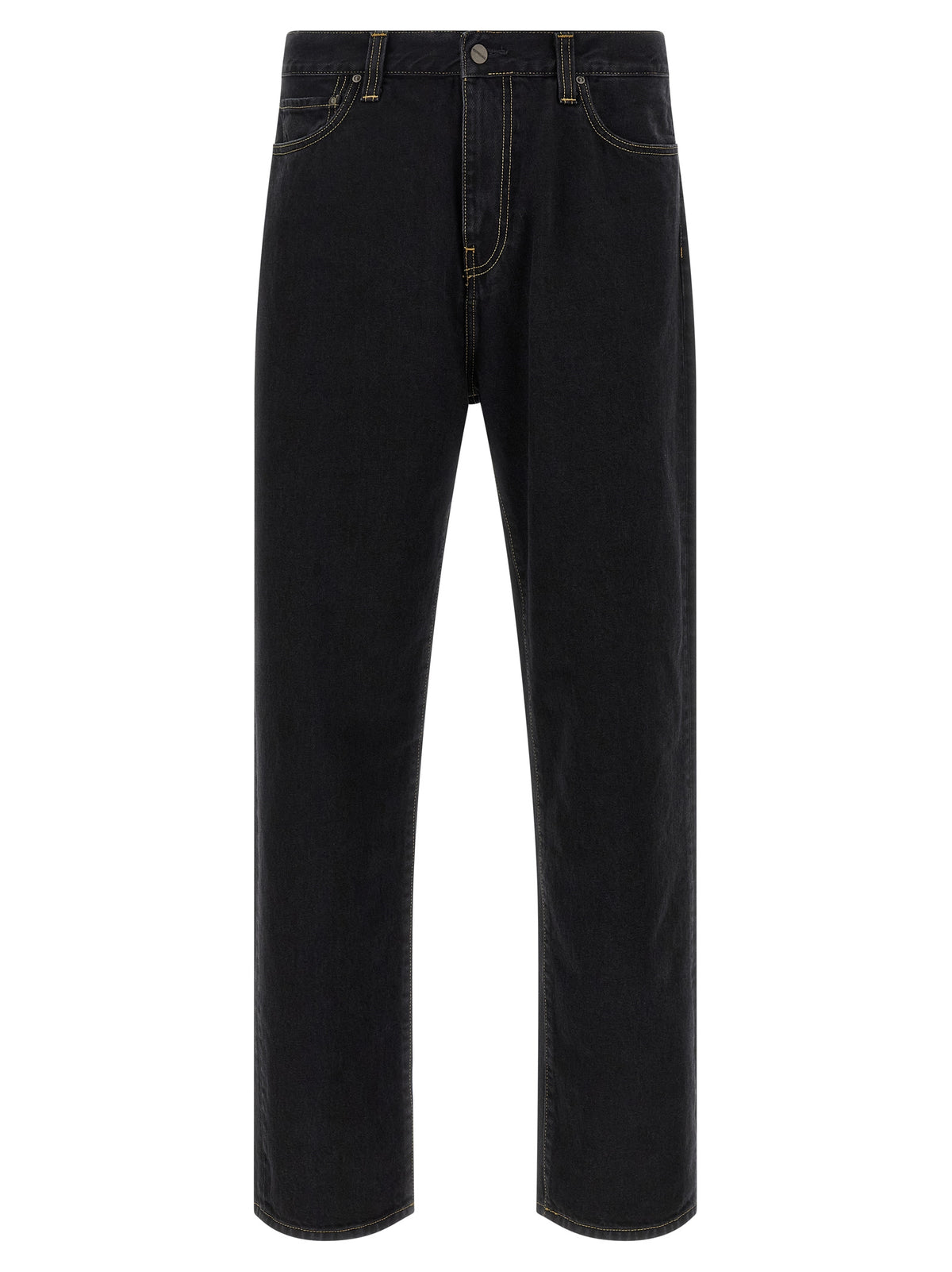 Carhartt Wip Black Cotton Tapered Jeans