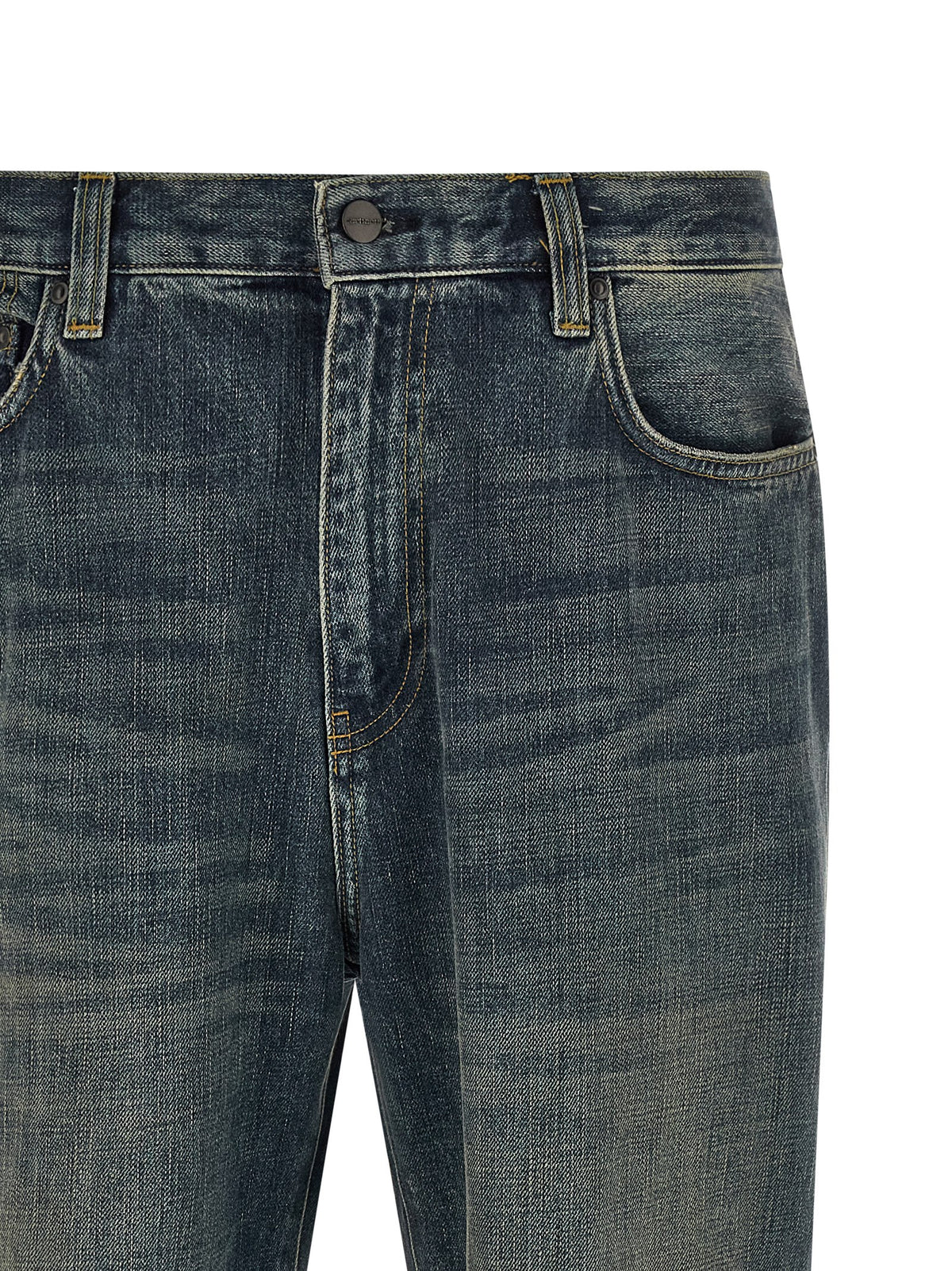 Carhartt Wip Gray Cotton Straight-Leg Jeans