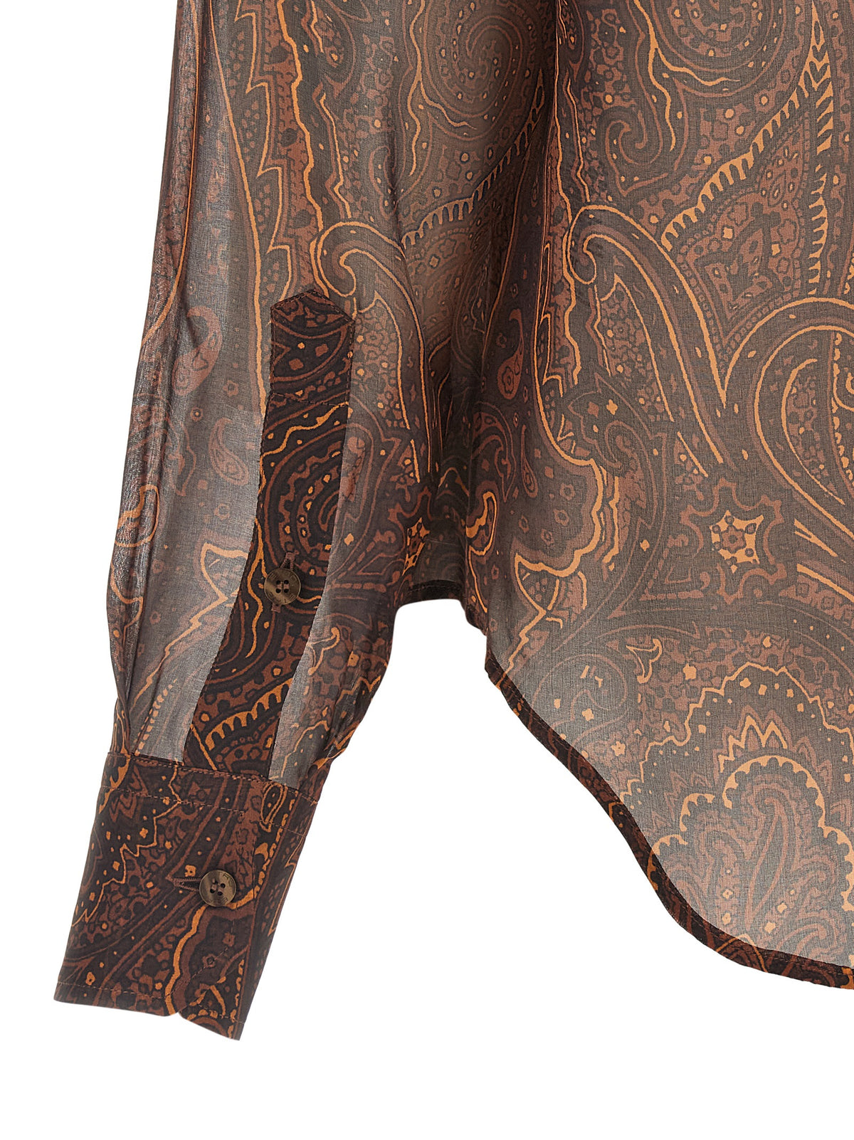 Etro Brown Silk Blouse
