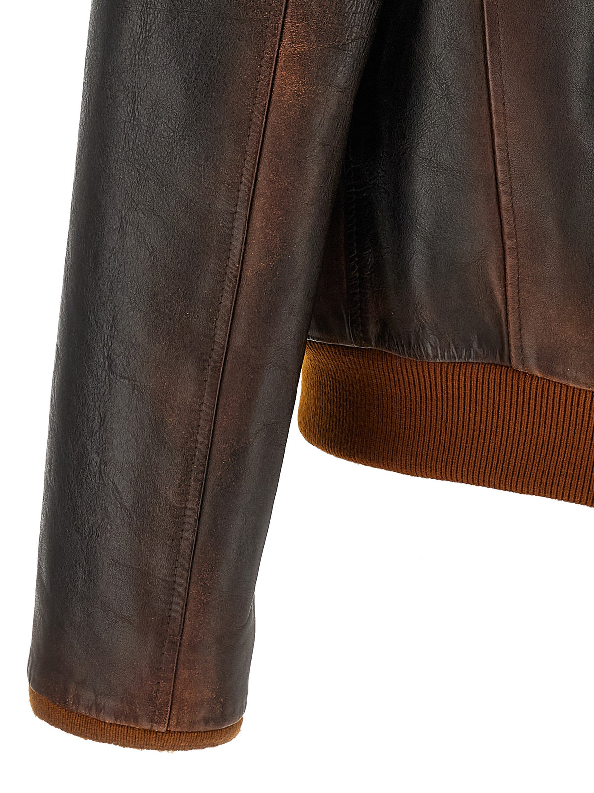 Golden Goose Brown Cowhide Leather Jacket