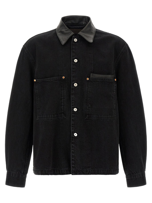 Lemaire Black Cotton Denim Jacket