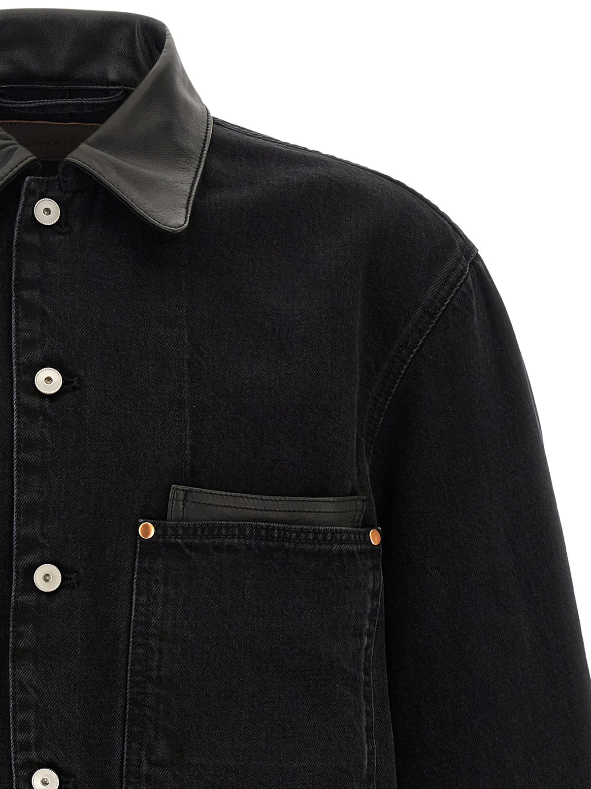 Lemaire Black Cotton Denim Jacket