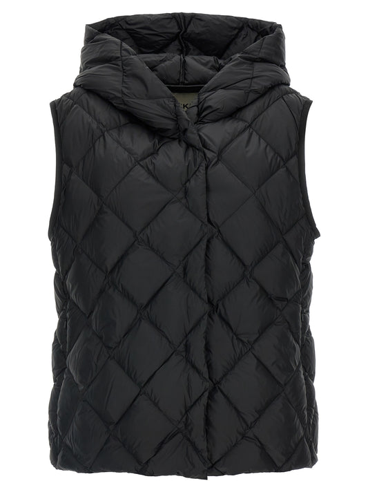 Max Mara Black Polyester Sleeveless Jacket