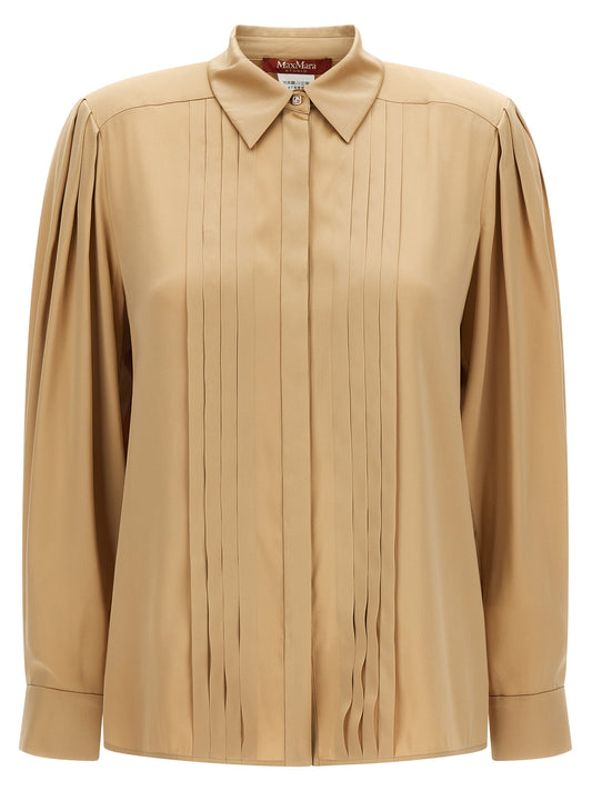 Max Mara Beige Silk Blouse