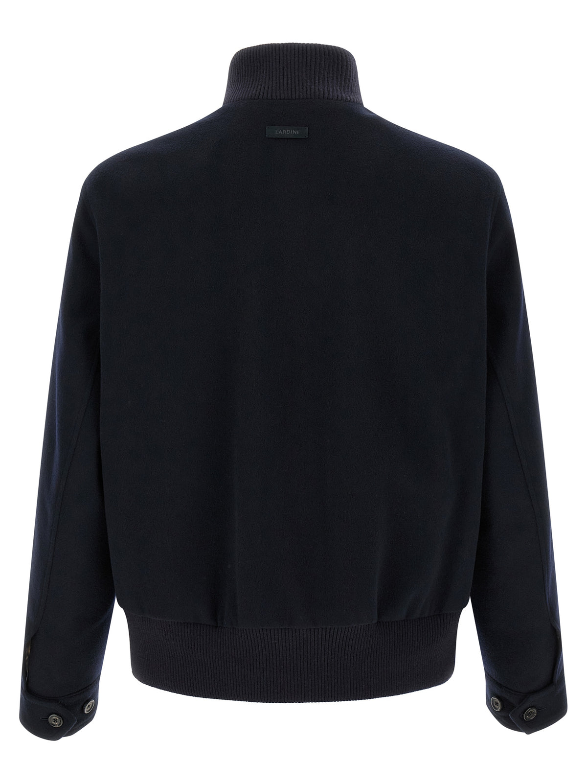Lardini Blue Virgin Wool Full-Length Jacket