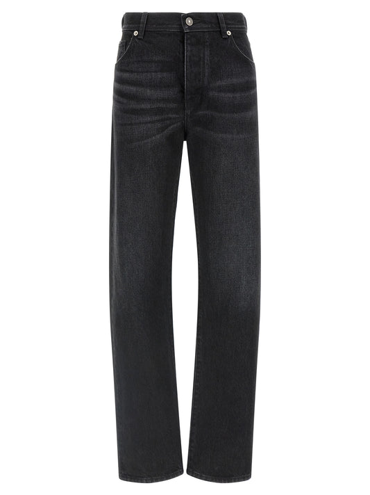 Fendi Black Cotton Jeans Denim
