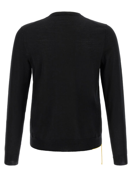 Fendi Black Virgin Wool Cardigan