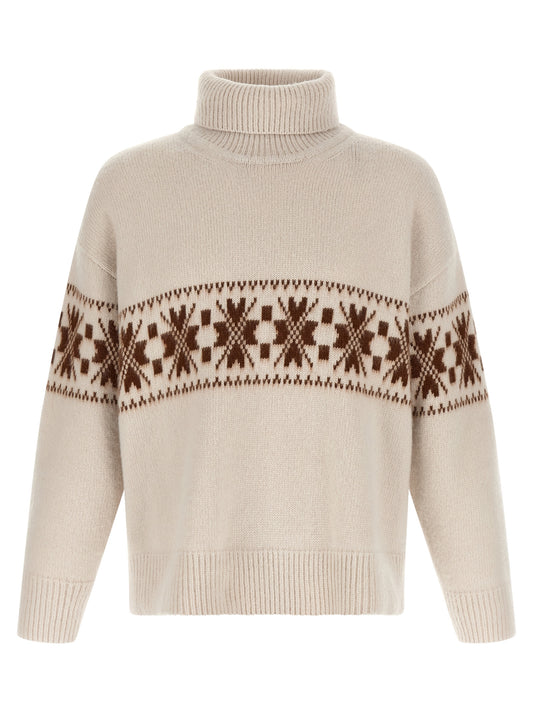Kiton White Wool Cardigan