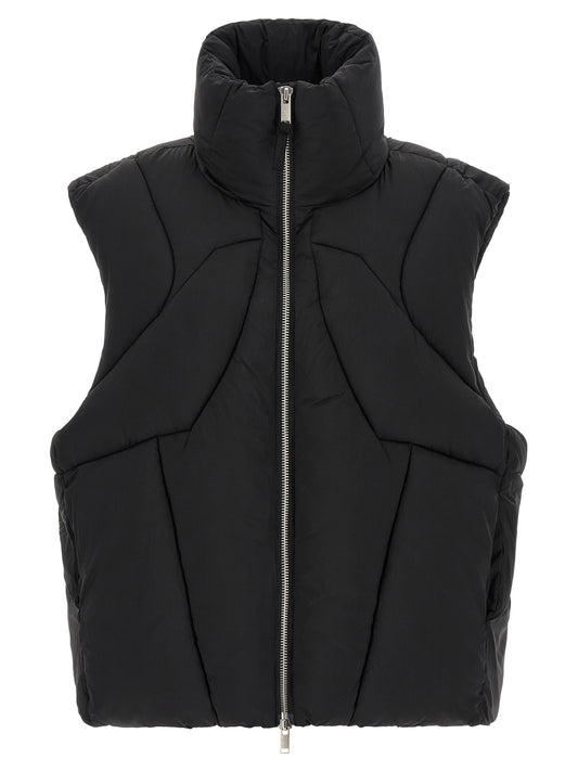Thom Krom Black Nylon Sleeveless Jacket