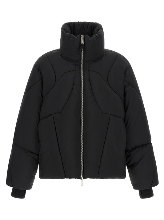 Thom Krom Black Nylon Full-Length Jacket