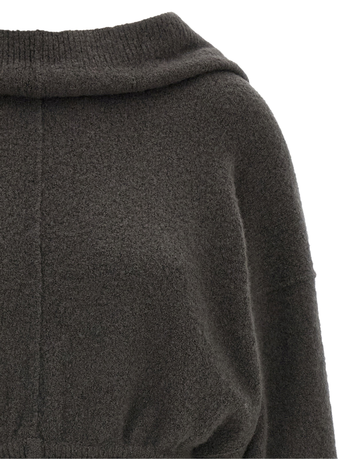 Rick Owens Gray Cashmere Hoodie