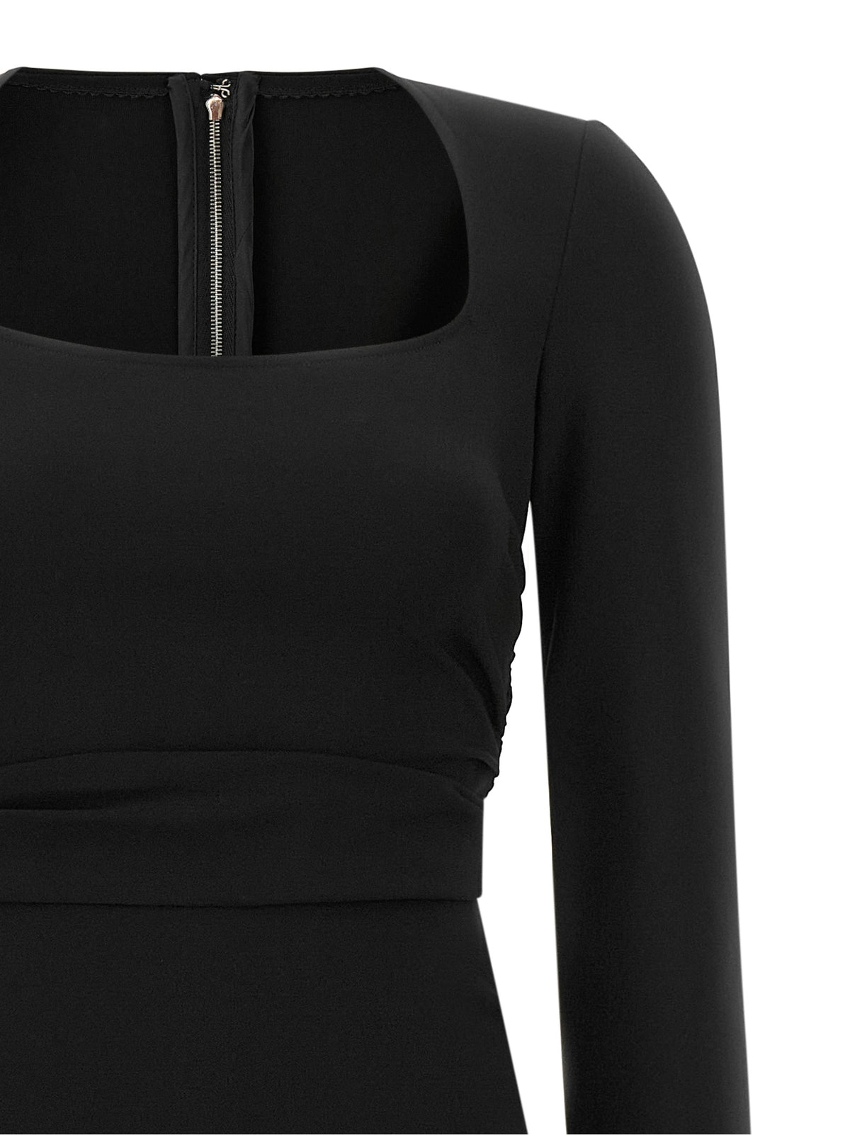 Dolce & Gabbana Black Viscose Midi Dress