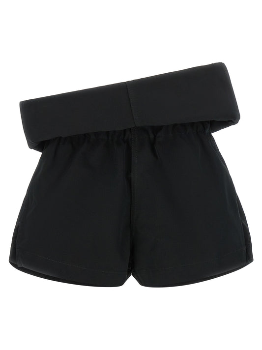 Rick Owens Black Polyester Bermuda Shorts