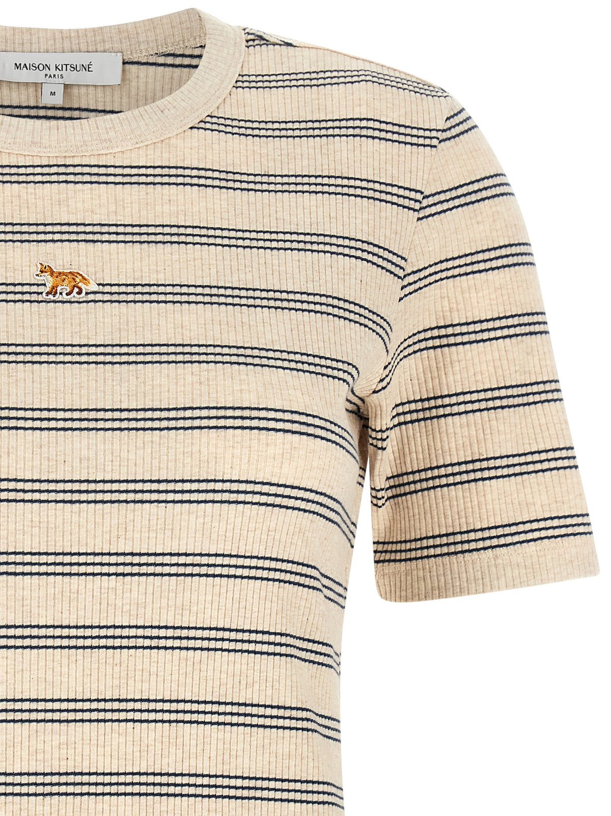 Maison Kitsuné Beige Organic Cotton T-Shirt